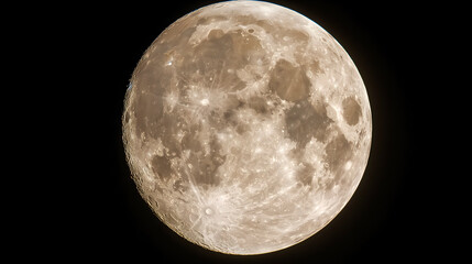 Vista de la luna desde un telescopio