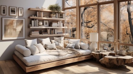 Design a guest room with a convertible daybed and large windows for flexible use and natural light