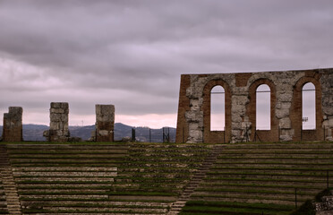 Roman amphitheater in Gubbio - Italy