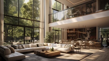 Double-Height Living Room