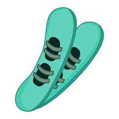 Snowboards vector isolated on white background