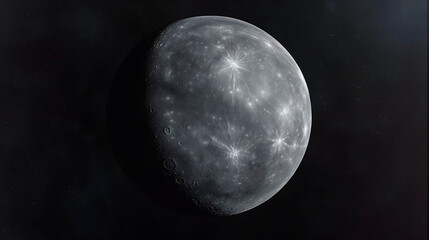Imagen de mercurio desde un telescopio