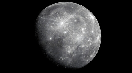 Imagen de mercurio desde un telescopio