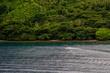 Remote island is the South Pacific Ocean