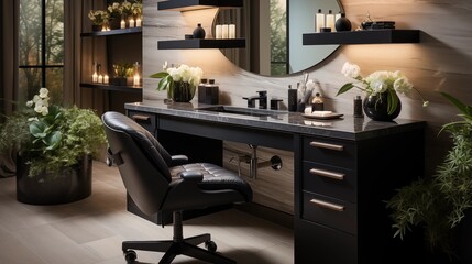 Vanity/desk area
