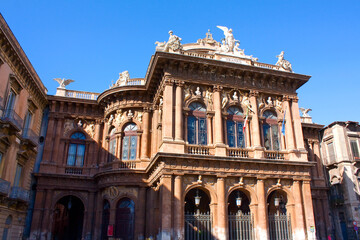 Massimo Bellini Theater in Catania, Sicily, Italy