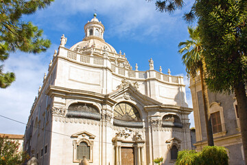 Church of the Abbey of Santa Agata in Catania, Italy, Sicily