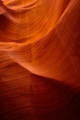 Antelope Canyon Sandstone Patterns, Warm Tones, Eye-Level View