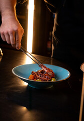 Sea Dance: Pasta with exquisite seafood, where every swirl carries the scent of fresh waves and the taste of sea breeze