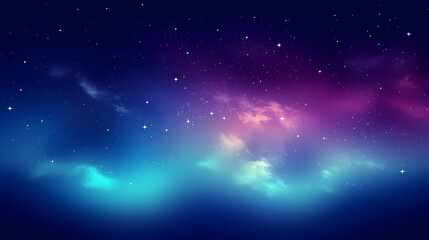 Obraz premium Mysterious star themed gradient background with countless twinkling stars