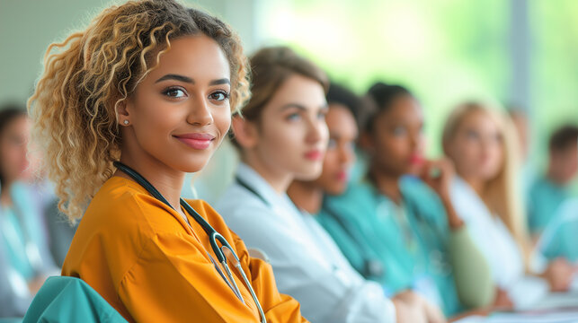 A classroom of medical students on quest for knowledge