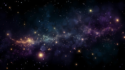 Obraz premium Countless stars twinkle in the night sky