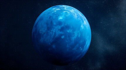 Obraz na płótnie Canvas Vista de neptuno desde un telescopio 