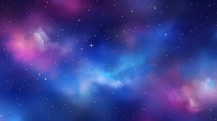 Fototapeta premium Mysterious star themed gradient background with countless twinkling stars