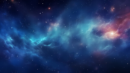 Fototapeta premium Mysterious star themed gradient background with countless twinkling stars