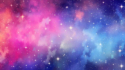 Obraz premium Mysterious star themed gradient background with countless twinkling stars