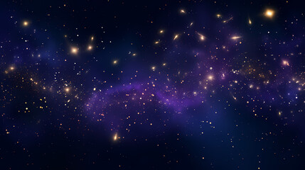 Mysterious star themed gradient background with countless twinkling stars