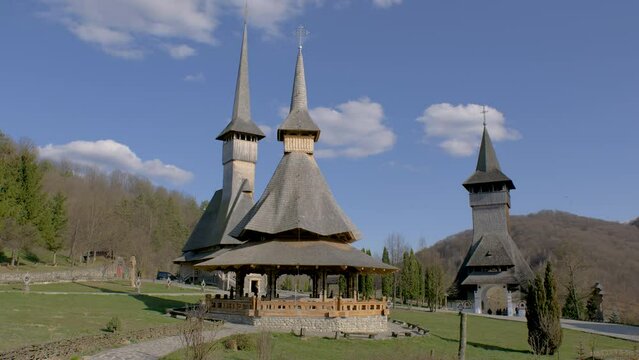 Barsana Monastery Placed In Maramures, Romania