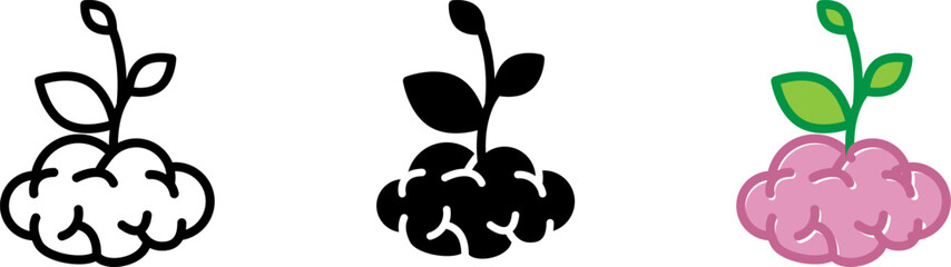 Growth mindset icon , Vector illustration