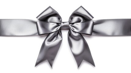 A delicate silver bow with a flowing ribbon serves as a connecting element in a whimsical sketch of art, evoking feelings of grace and beauty