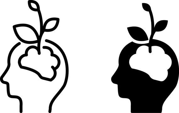 Growth mindset icon , Vector illustration