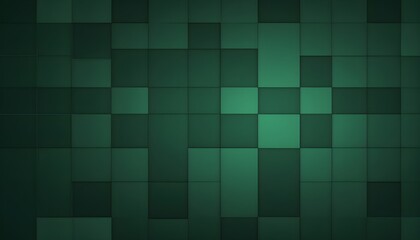 Abstract dark green square Template Design Corporate Business Presentation. abstract texture with squares. Pattern design for banner, poster, flyer, cover, brochure. 