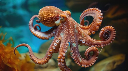 Common octopus. Wildlife animal