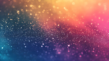 Pink, purple, and yellow colors shiny gradient background with glitter pieces. High quality