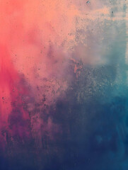 Stylish blue, pink, and green colors grainy gradient background postcard. High quality