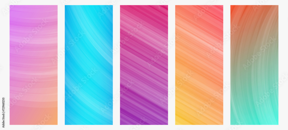 Poster modern colorful gradient background with lines