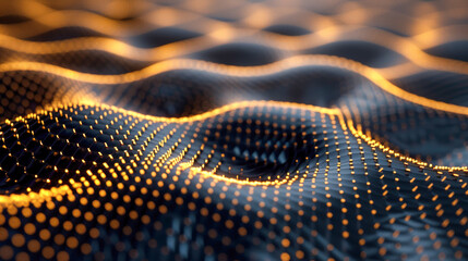 Golden Digital Waveform on Hexagonal Grid