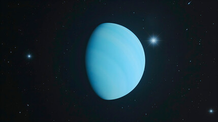 Imagen de  Urano hecha desde un satélite - obrazy, fototapety, plakaty