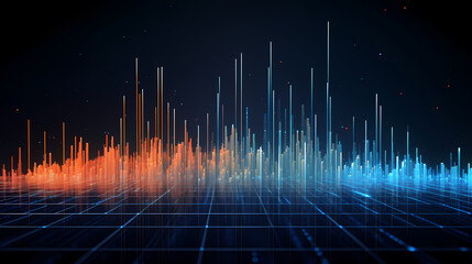 Stock market information technology concept illustration, illustration that can be used to analyze financial statements