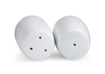 Salt and pepper shakers isolated on white