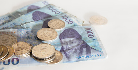 south sores Thousand won bank note