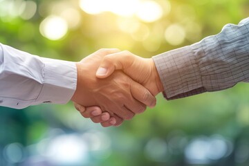 Senior business handshake Partnership concept. professional agreement Successful collaboration