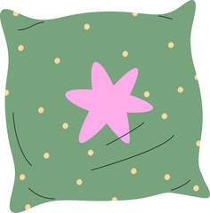 Fototapeta na wymiar Pillow With Star