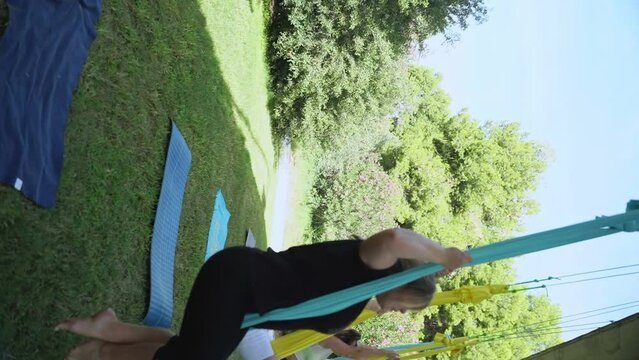 Health Yoga and Stretching. Gentle exercises women health invaluable benefits for woman aged 30 to 40. Practices improve flexibility, relieve stress strengthen muscles physical and emotional wellbeing