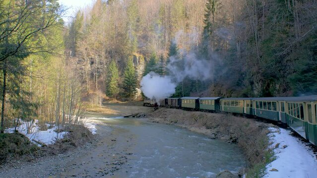 Mocanita Steam Train Viseu de Sus, Romania