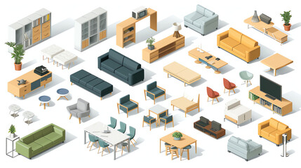 Furniture Tileset for Game