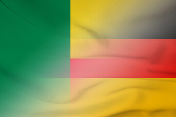 Benin and Germany official flag transborder contract DEU BEN