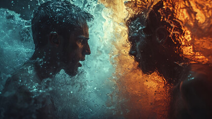 Confluence of Elements: Fire Meets Water