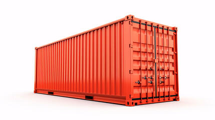 a red container with a door