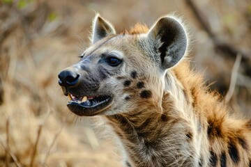Hyena in the nature