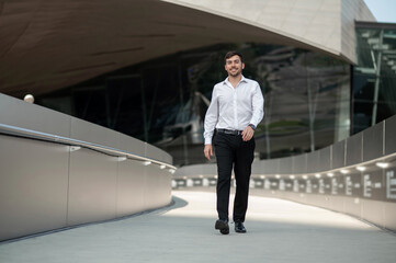 Good-looking young businessman feeling confident and determined