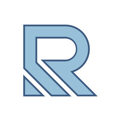 Monogram R design vector logo. Monogram initial letter mark R logo design. Monogram design vector logo. Monogram initial letter mark R logo design. Simple R monogram. Monogram R design logo 