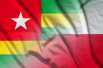 Togo and Czech Republic government flag transborder negotiation CZE TGO