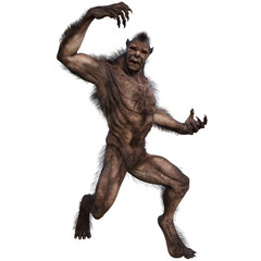 Fototapeta premium 3D rendered illustration of a werewolf as an overlay 