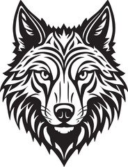 Wolf Face Illustration