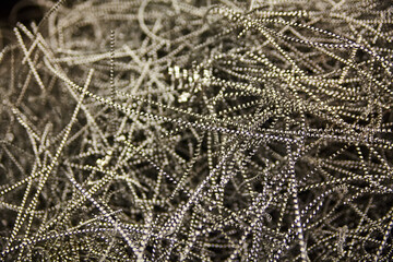 Industrial Metal Shavings Texture in Manufacturing Workshop